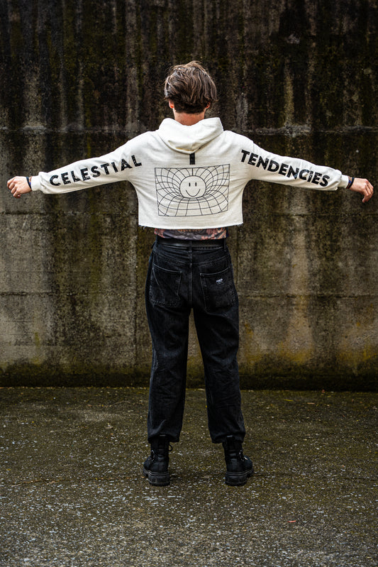 WHITEHOLE Cropped Hoodie