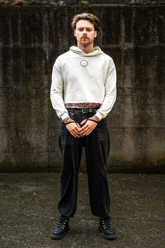 WHITEHOLE Cropped Hoodie
